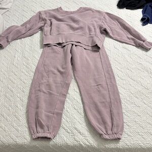 Zara Kids Pajama Set in Soft Purple